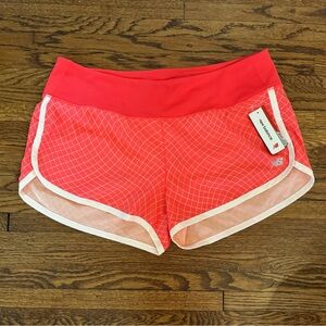 New Balance Women's Coral-Pink Grid Running Shorts